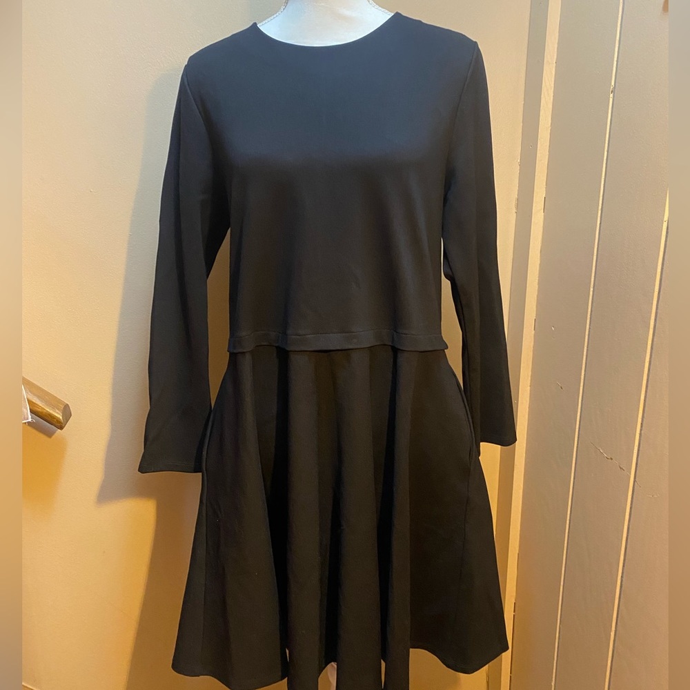 Cuyana A-Line Dress Black